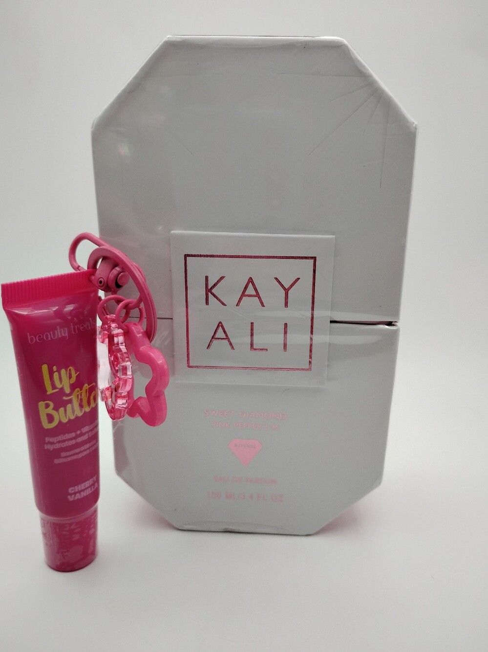 KAYALI Sweet Diamond Pink Pepper | 25 100ML Fragrance & Cherry Vanilla Lip Balm